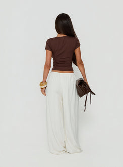 Peacemaker Tie Waist Relaxed Pants Off-White