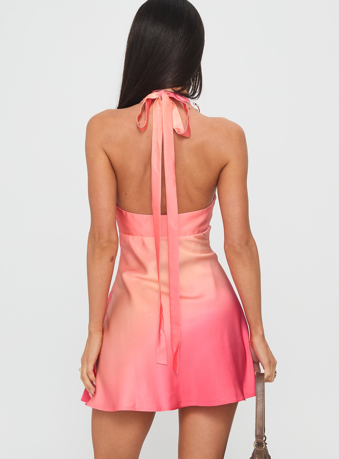 Laleisa Beaded Halter Mini Dress Multi | Princess Polly Laleisa Beaded Halter Mini Dress Multi | Princess Polly