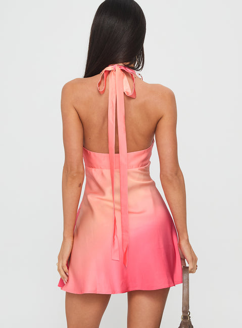 Laleisa Beaded Halter Mini Dress | Multi | Womens | Princess Polly Laleisa Beaded Halter Mini Dress | Multi | Womens | Princess Polly