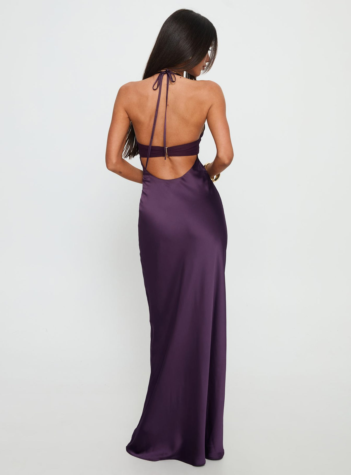 Odyssa Halter Maxi Dress Purple Petite