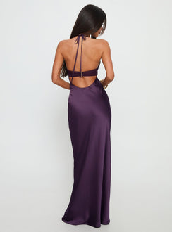 Odyssa Halter Maxi Dress Purple Petite