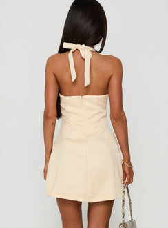 Deana Halter Mini Dress Butter