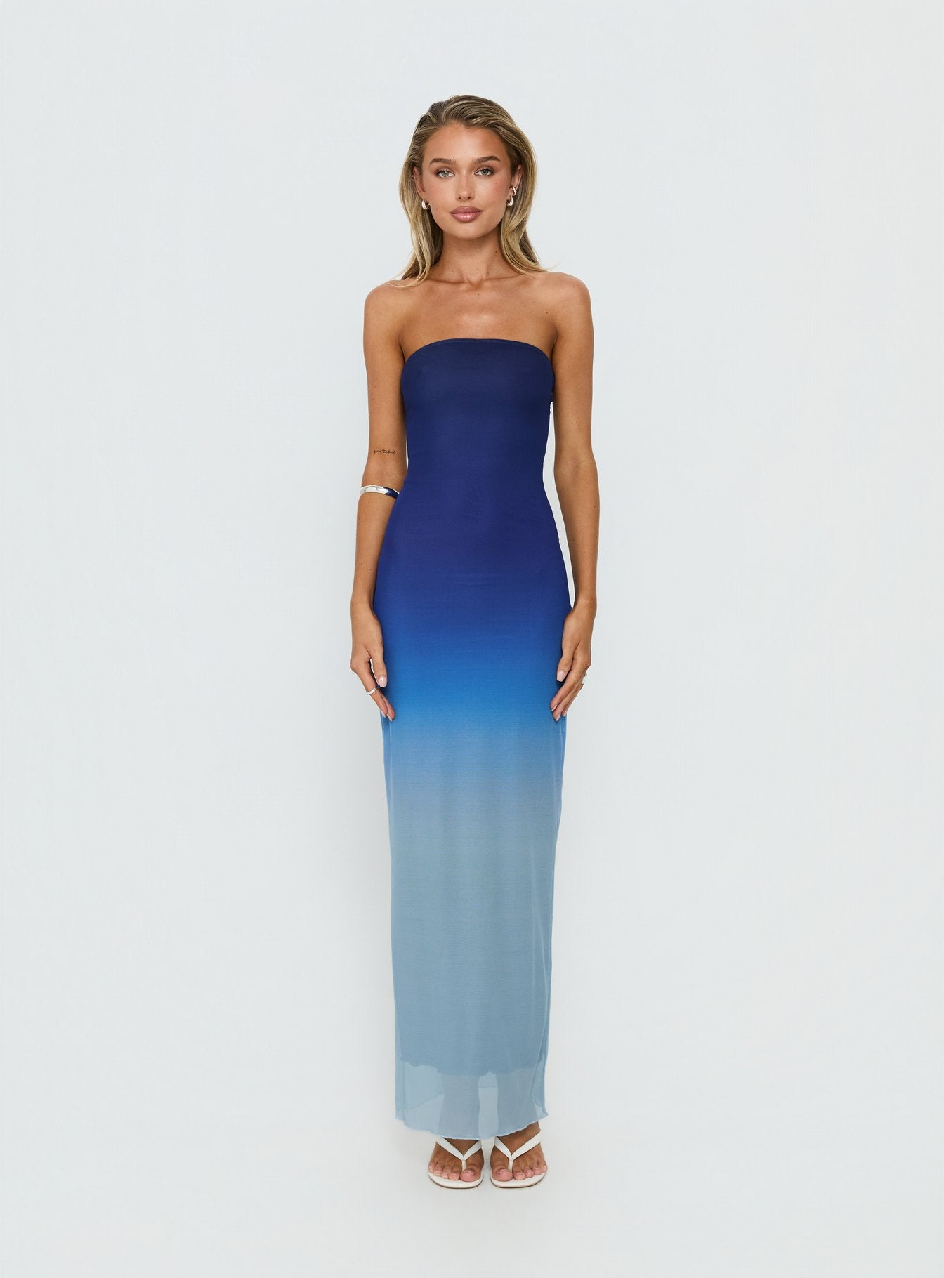 Stolen Love Strapless Maxi Dress | Blue Ombre | Womens
