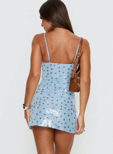 Blue Sequin Dresses