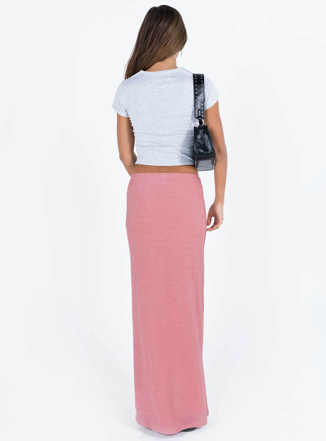 product Harriette Maxi Skirt Pink Lurex Princess Polly  Maxi 