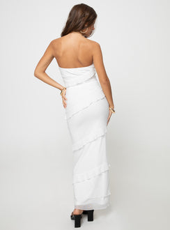 Lasher Strapless Maxi Dress White | Princess Polly Lasher Strapless Maxi Dress White | Princess Polly