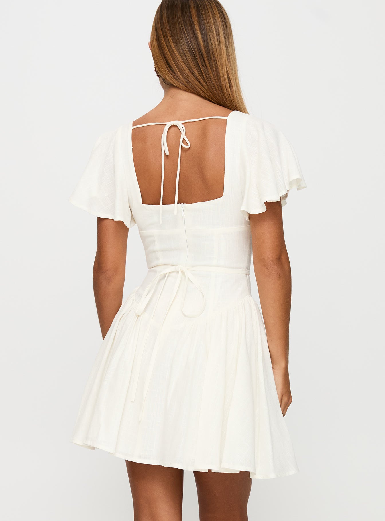 forever princess ruffle mini dress Vestido Mini Con Olanes Forever Princess - Verde Oliva