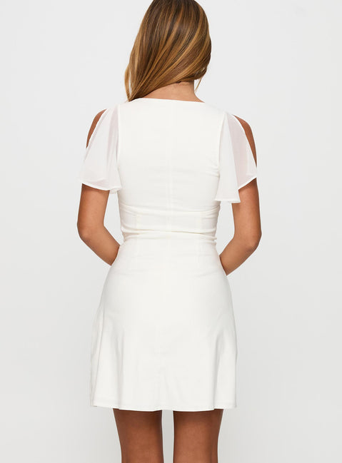Florie Corset Mini Dress White | Princess Polly Florie Corset Mini Dress White | Princess Polly