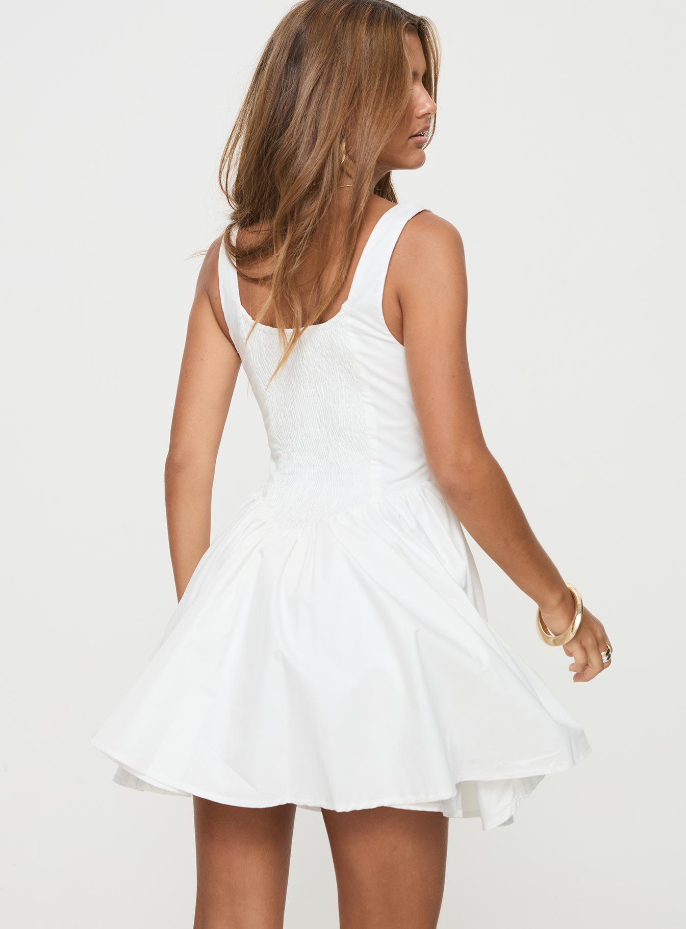 Straplie Mini Dress | White | Womens | Princess Polly Lower Impact Straplie Mini Dress | White | Womens | Princess Polly Lower Impact