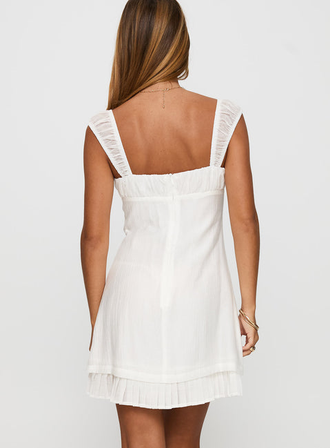 Eternally Yours Mini Dress White | Princess Polly Eternally Yours Mini Dress White | Princess Polly