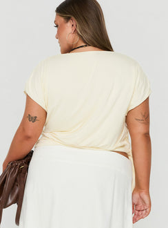 Clock Ticking Cinched Top Cream Curve