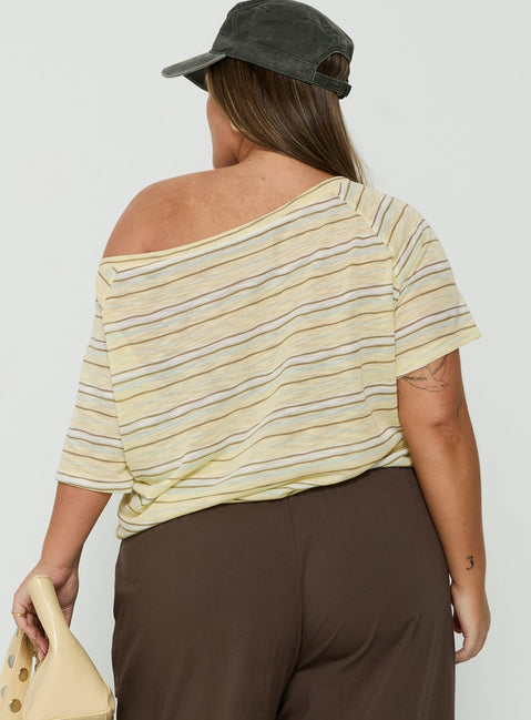 Icon Baby Off Shoulder Top Stripe Curve