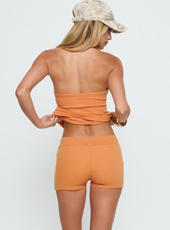 Baseline Rib Micro Shorts Orange