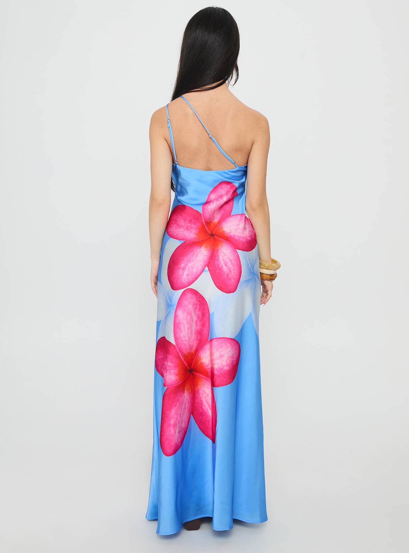 Meilana One Shoulder Maxi Dress | Blue Floral | Womens | Princess Polly Meilana One Shoulder Maxi Dress | Blue Floral | Womens | Princess Polly