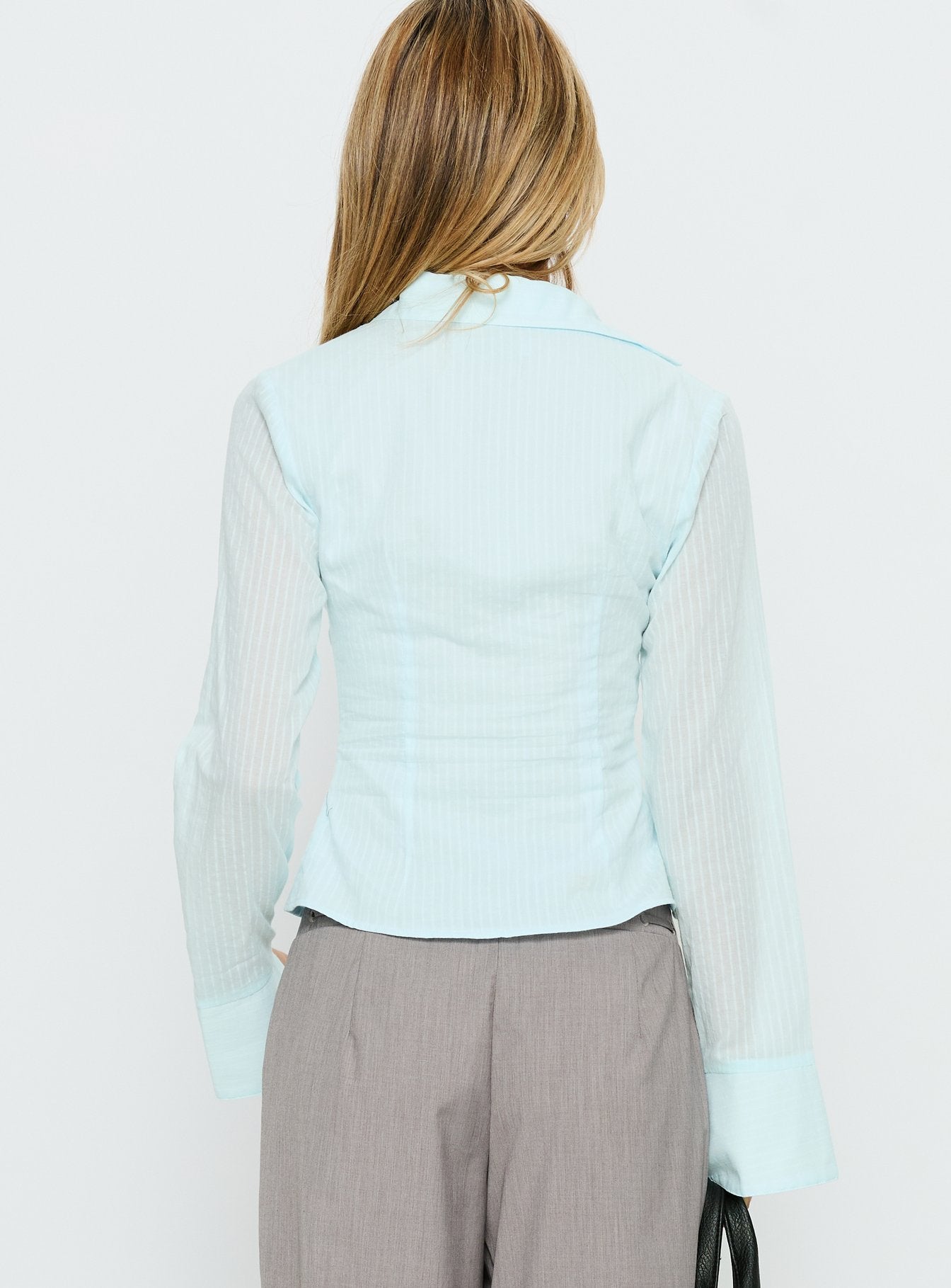 Elowenn Long Sleeve Top Soft Blue