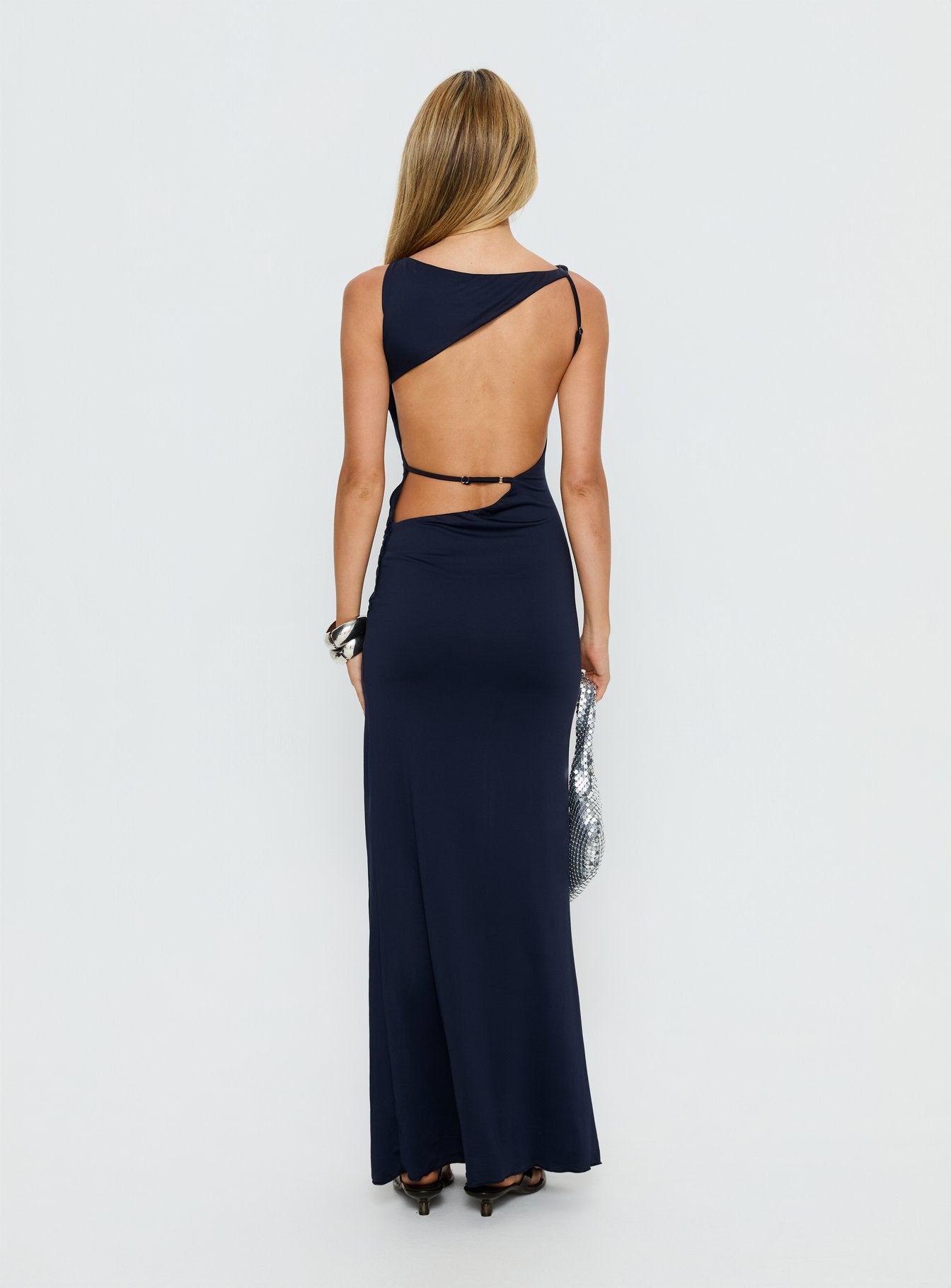 princess polly midnight moon maxi dress Nayani Halter Maxi Dress | Black | Womens