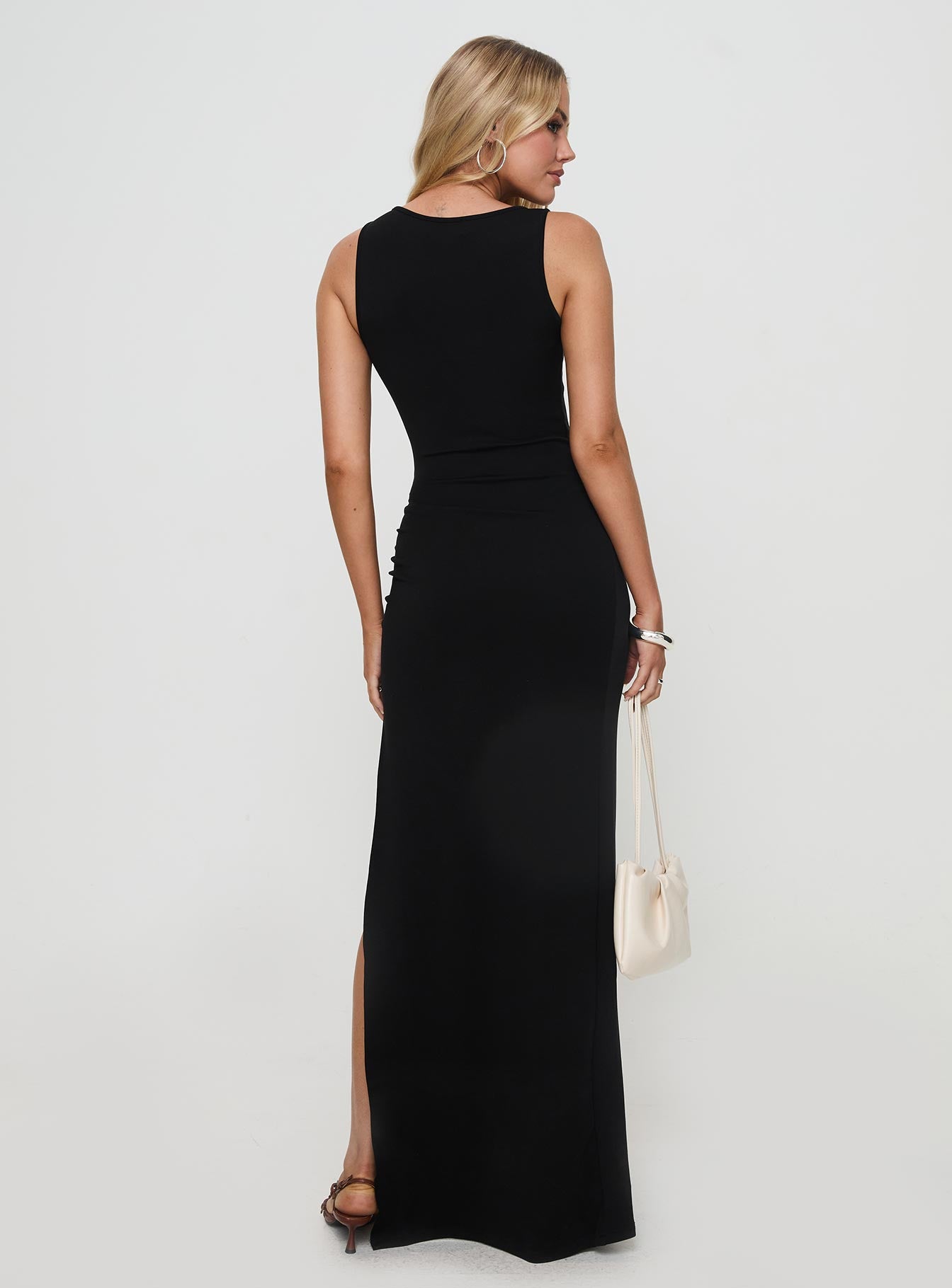 Zaloma Cut Out Maxi Dress Black | Princess Polly