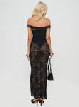 Lace maxi skirt High rise, slim fit, elasticated waistband  Good stretch, unlined, sheer Princess Polly Lower Impact 