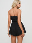 Kassidi Strapless Romper Black