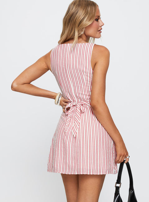 alfalfa shift mini dress Alfalfa Shift Mini Dress | Red Stripe | Womens