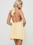 Saddler Mini Dress Lemon