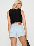 Get It Right Mid Rise Denim Shorts Light Wash Princess Polly High Waisted Shorts 