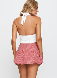 back view of model wearing Princess Polly Chloette Mini Skirt Multi Mini Skirts 