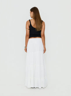 Miriah Maxi Skirt White
