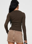 Danvers Long Sleeve Top Brown