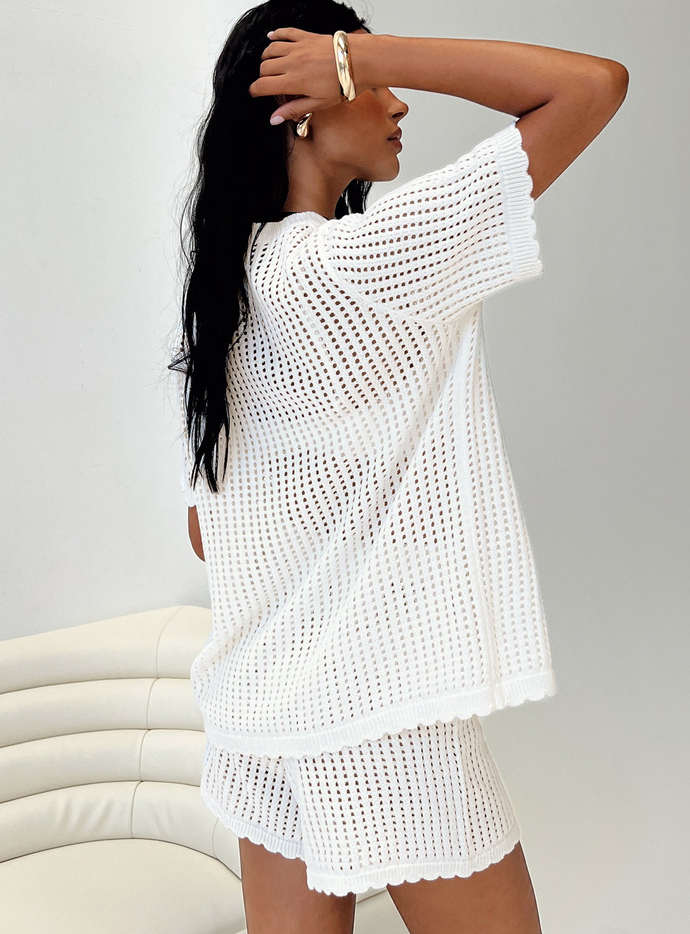 Beach Day Knit Set White | Princess Polly
