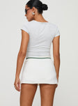 Skort Thick elasticated waistband, built-in shorts, split sides Good stretch, unlined  Princess Polly Lower Impact