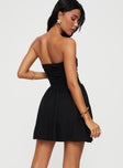 product Princess Polly Asymmetric Neckline  Rashida Strapless Mini Dress Black