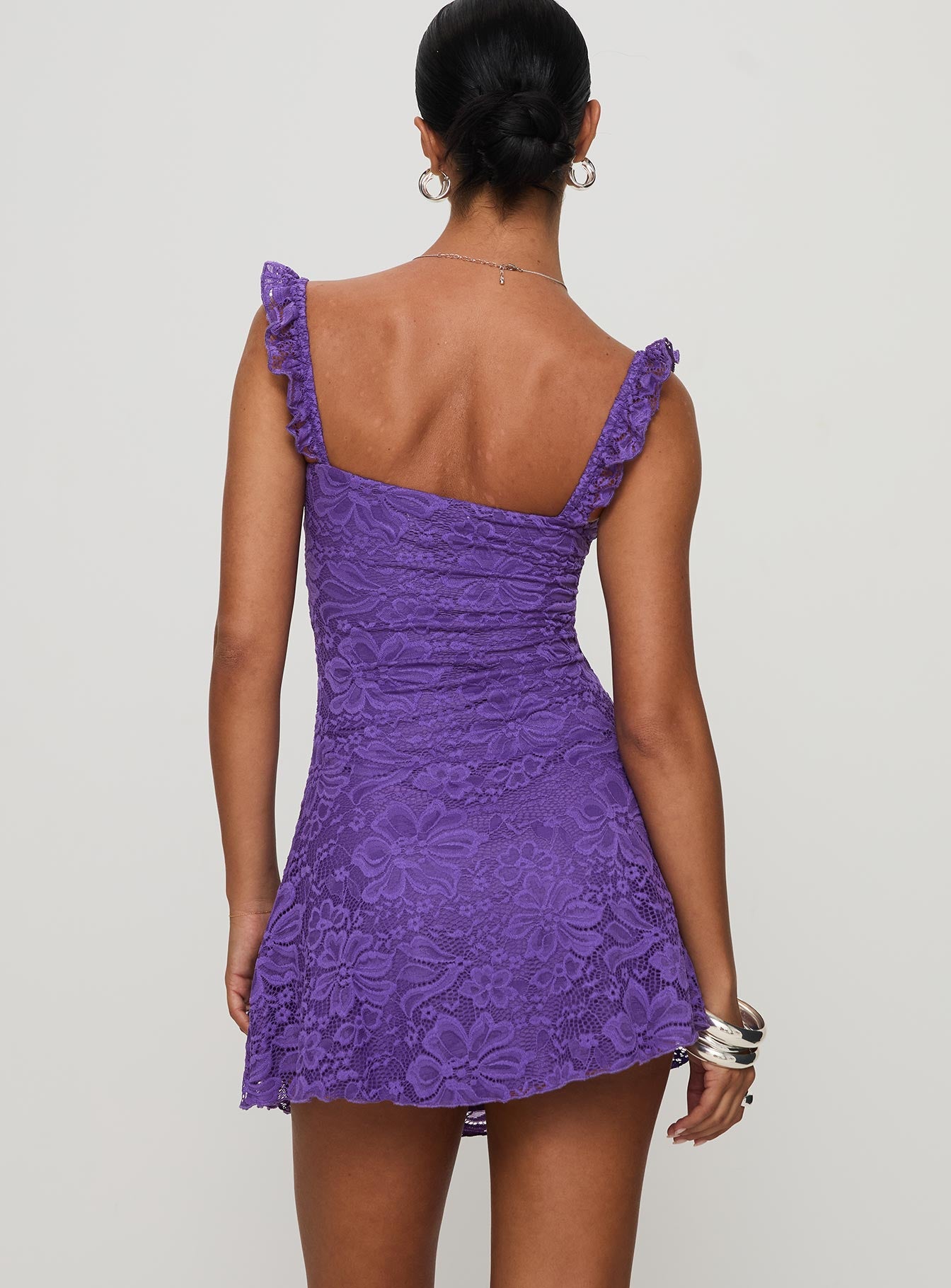 Beacall Mini Dress Purple Beacall Mini Dress Purple
