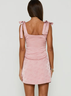 Neverending Satin Mini Dress Pink