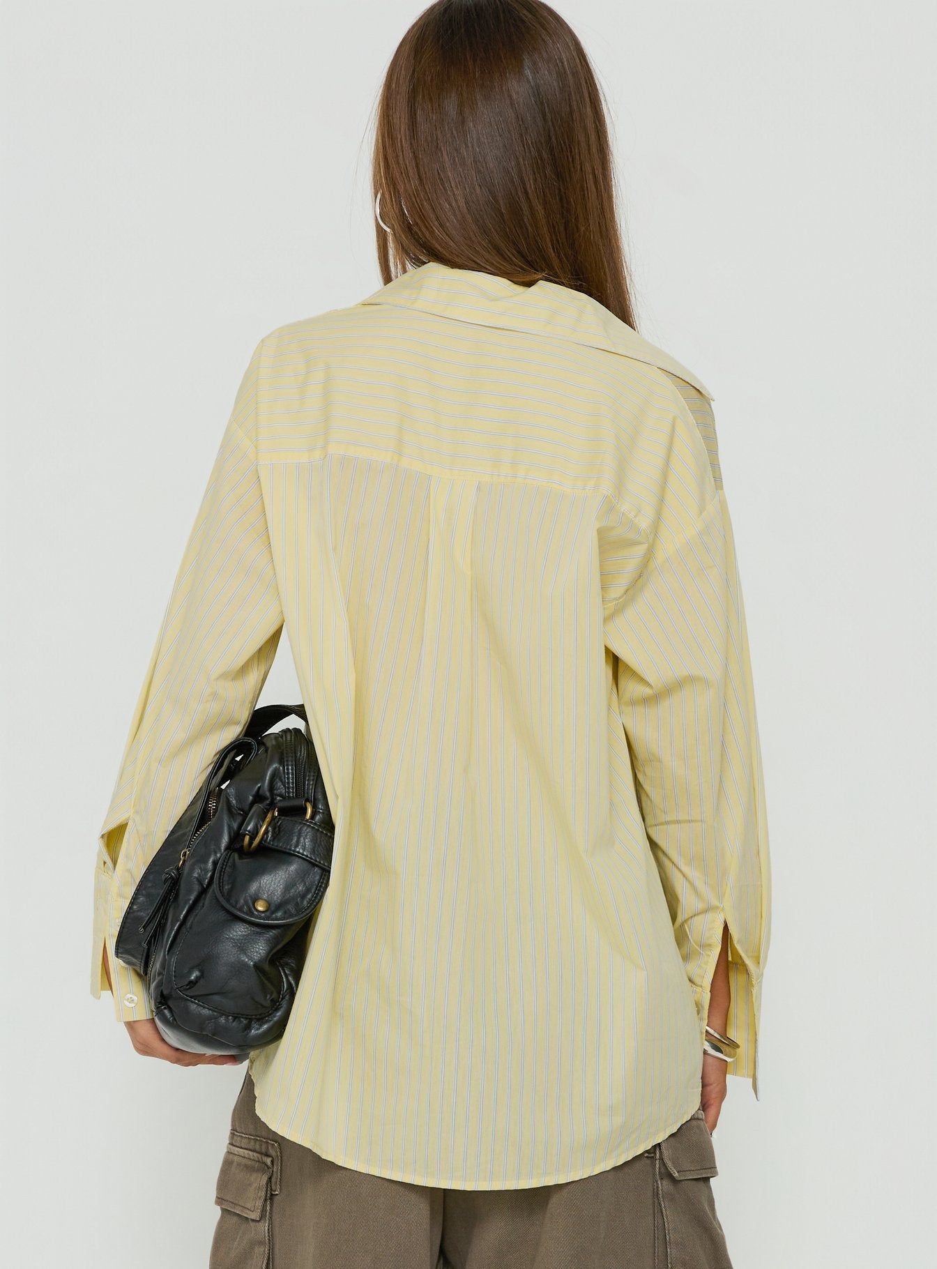 Izzybella Long Sleeve Shirt Yellow Stripe