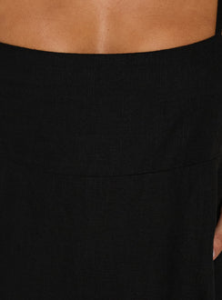 Solie Tie Back Maxi Dress Black