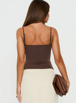 Anataza Underwire Top Brown