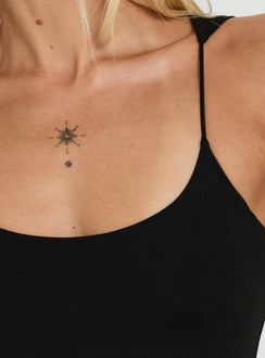 Kierrah Slim Tank Top Black