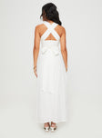 Princess Polly Plunger  Alsace Maxi Dress White