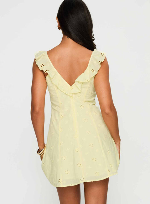 Sunbather Mini Dress Yellow