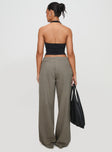 product Princess Polly High Waisted  Paltrow Cargo Pant Washed Brown