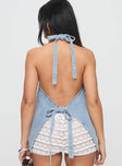 Hills Halter Washed Blue