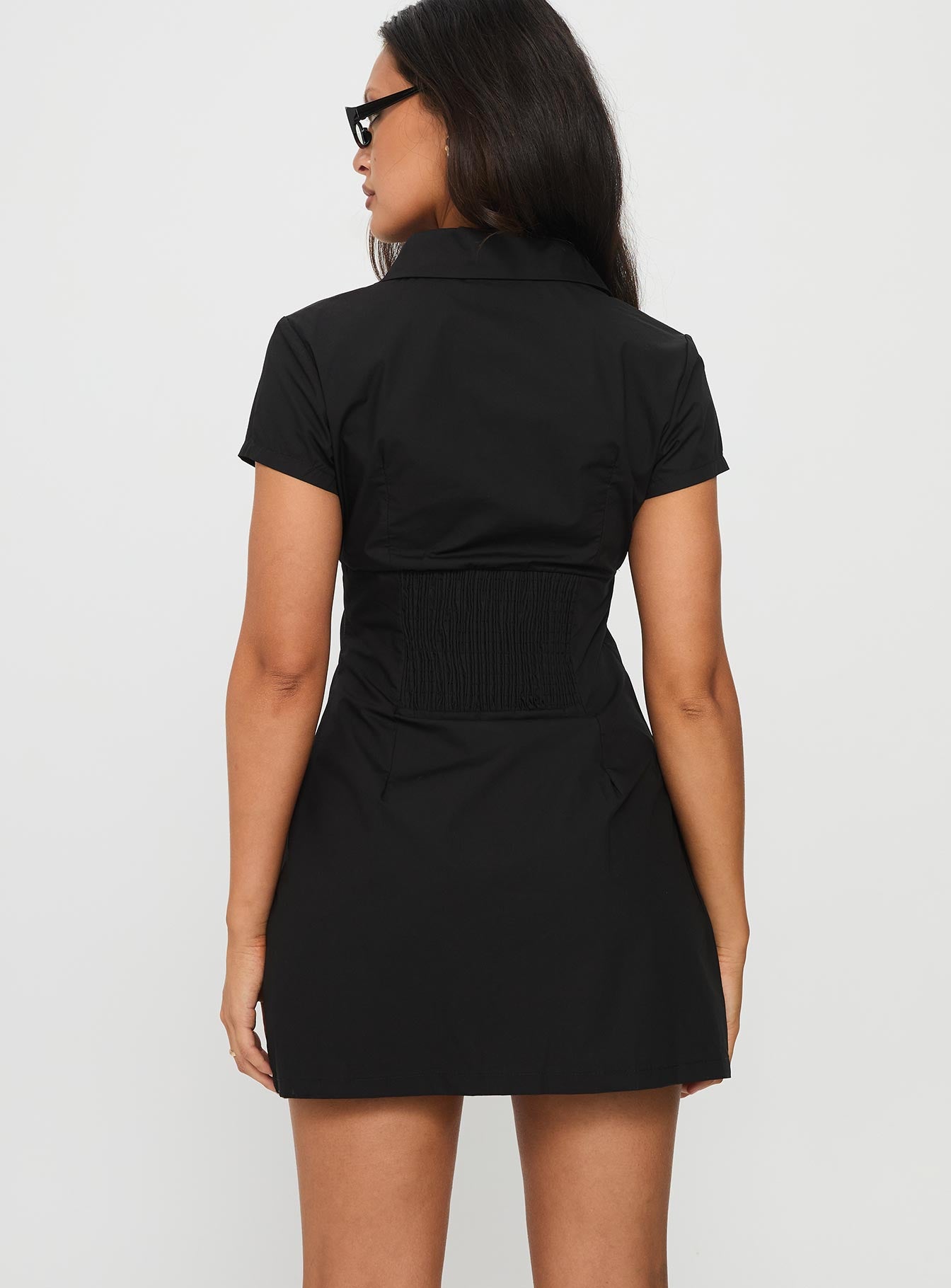 Motley Mini Dress Black | Princess Polly Motley Mini Dress Black | Princess Polly