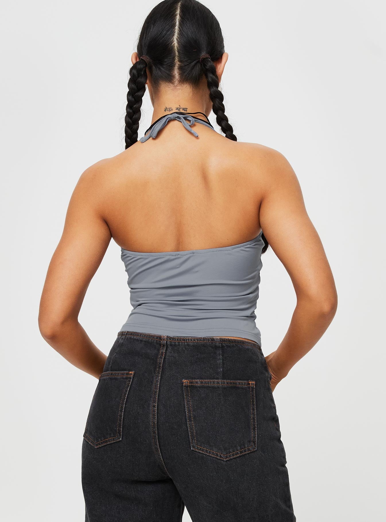 product Princess Polly Sleeveless Square Neck  Halt It Top Blue