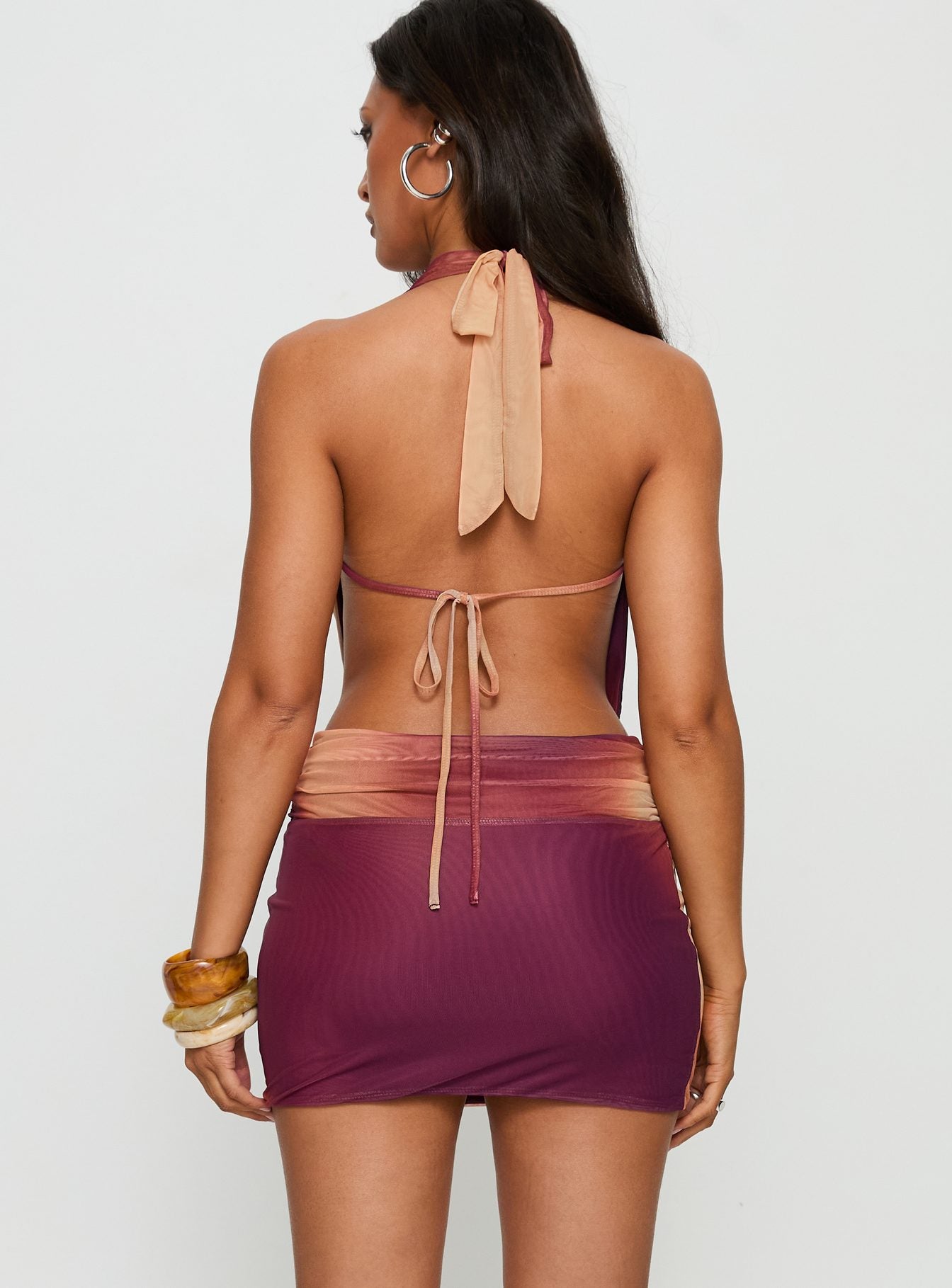 princess polly tiger dress Tigress Halter Mini Dress Multi