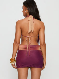 Tigress Halter Mini Dress Multi