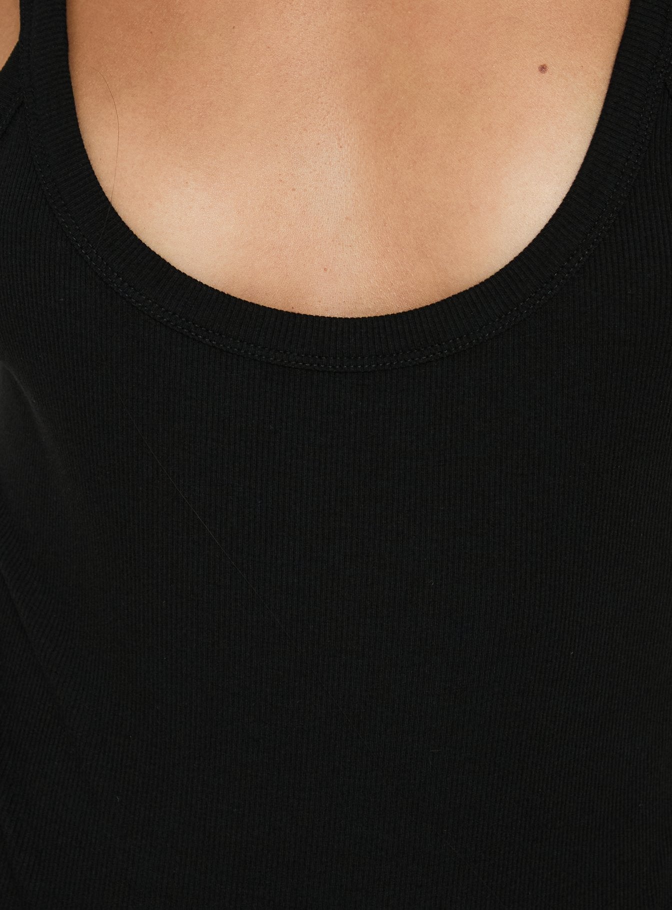 Nerinah Ribbed Bodysuit Black