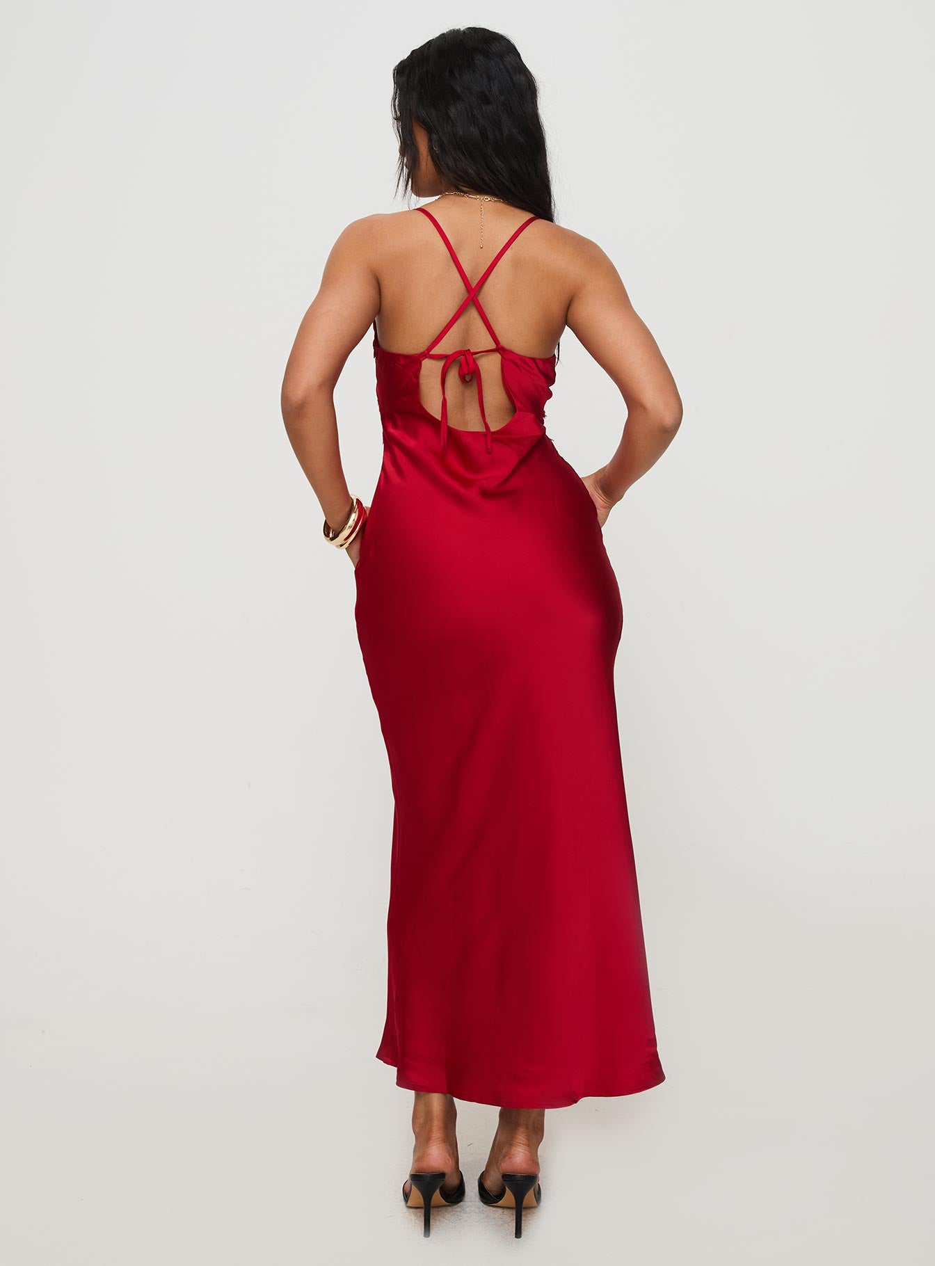 treasure bias cut maxi dress Treasure Bias Cut Maxi Dress Blue