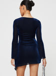 product Princess Polly Sweetheart Neckline  Donelli Long Sleeve Mini Dress Navy Lower Impact