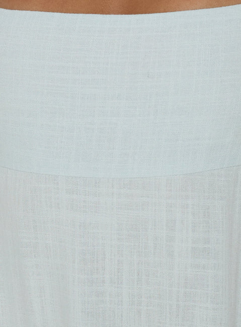 Solie Tie Back Maxi Dress Ice Blue